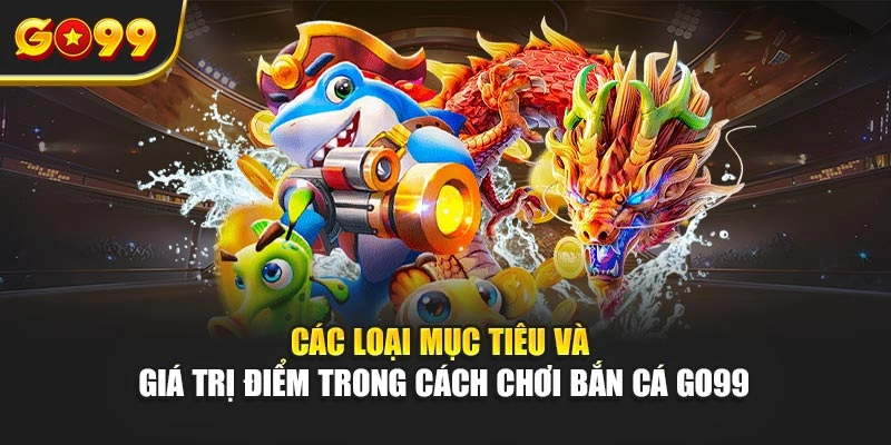 Các loại mục tiêu và giá trị điểm trong cách chơi bắn cá Go99